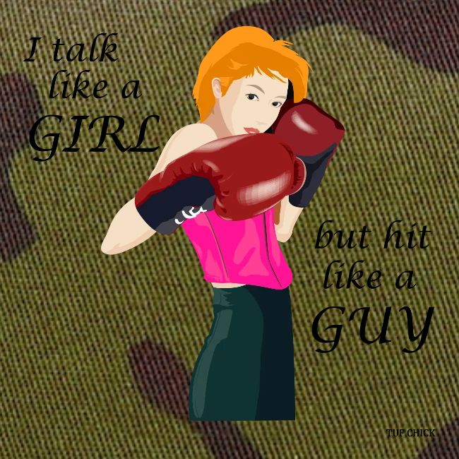 Blonde - I talk like a girl but hit like a guy