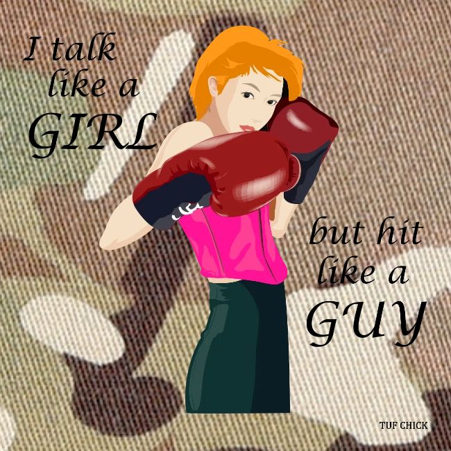 Blonde - I talk like a girl but hit like a guy