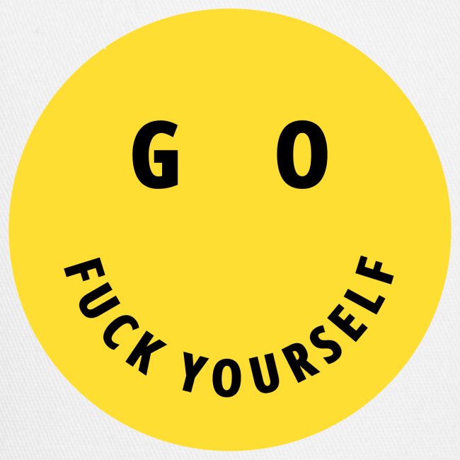 GO FUCK YOURSELF Smile and Eyes Yellow Circle