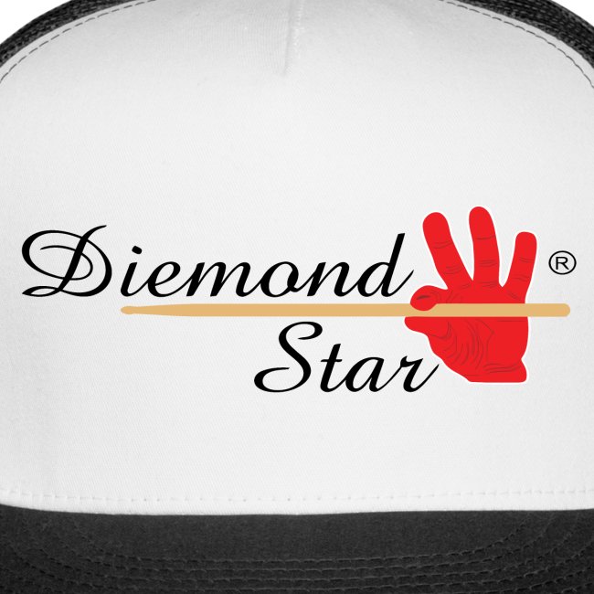 Diemond Star Logo Black Font