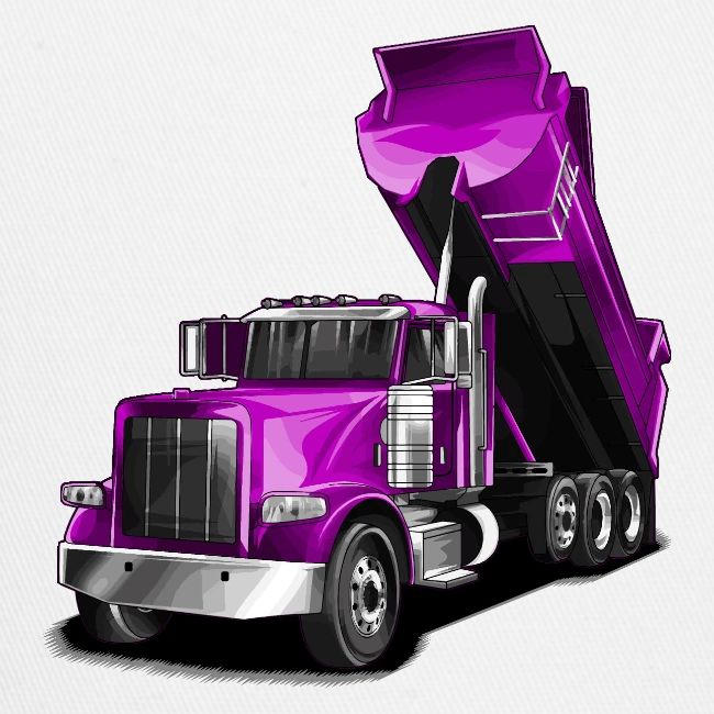 Dump Truck Purple