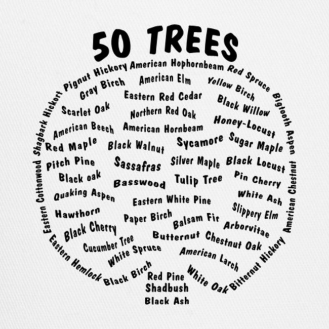 50 Trees Arbor Day Arborist Plant Tree Forest Gift