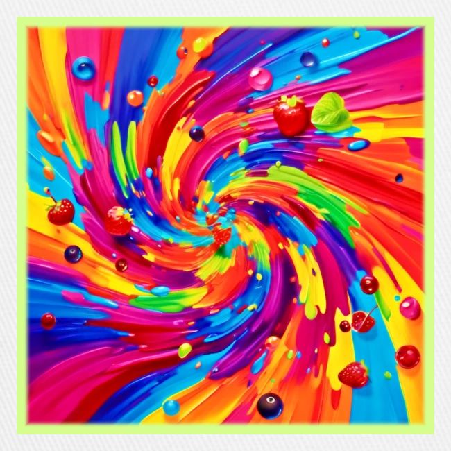 Colorful Fruit Vortex