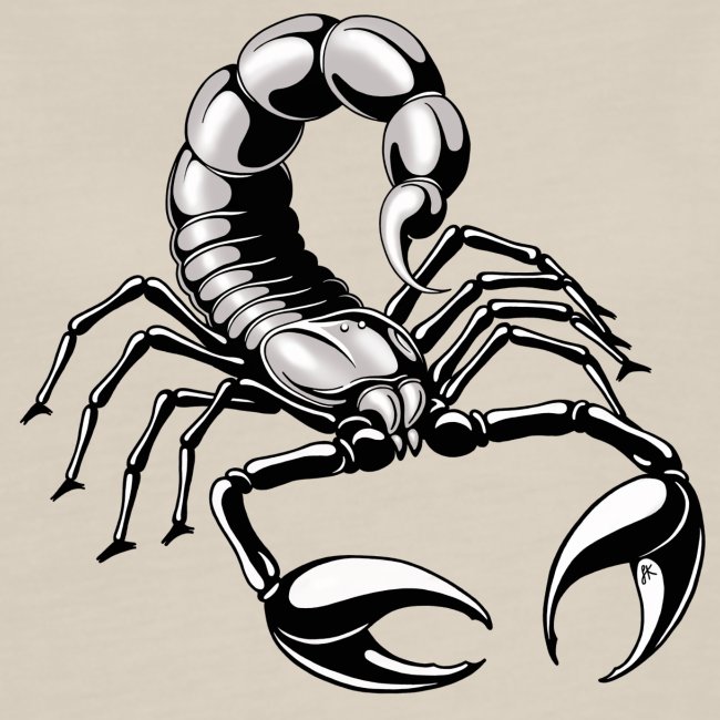 scorpion - silver - grey