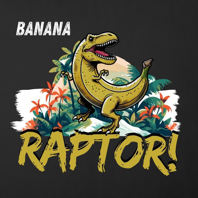 Funny Banana Raptor T-Rex Design