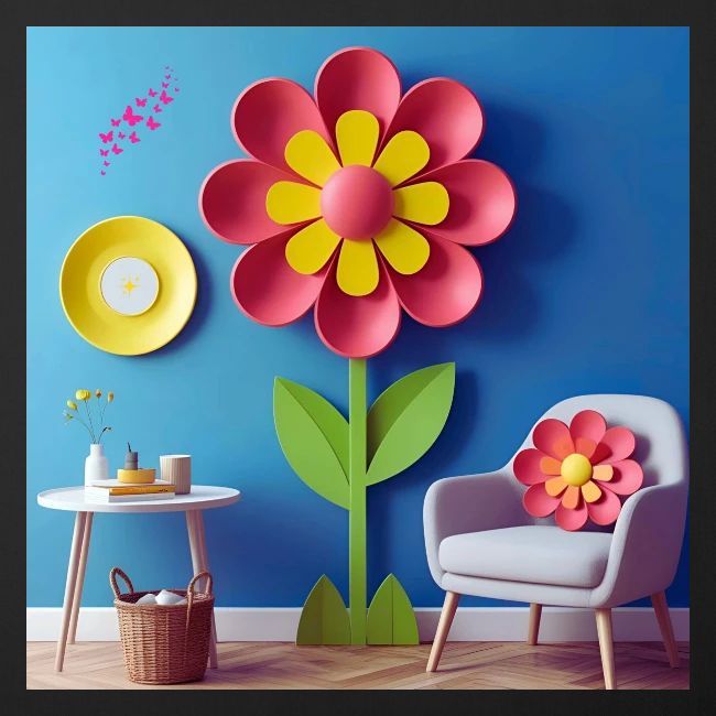 Flower design and harmony of environmental well-be