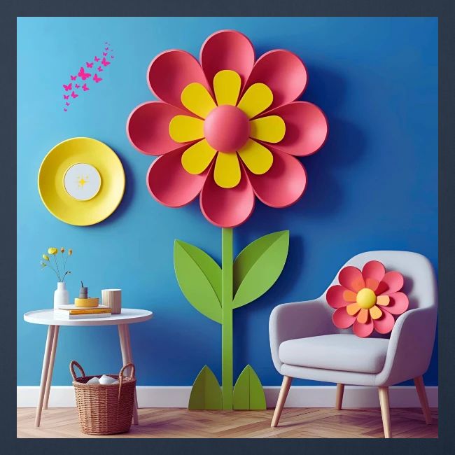 Flower design and harmony of environmental well-be