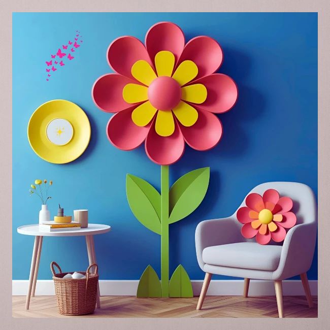 Flower design and harmony of environmental well-be