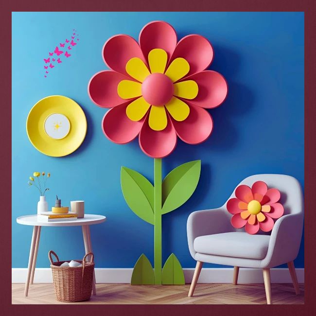 Flower design and harmony of environmental well-be