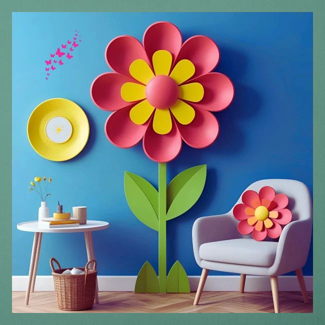 Flower design and harmony of environmental well-be