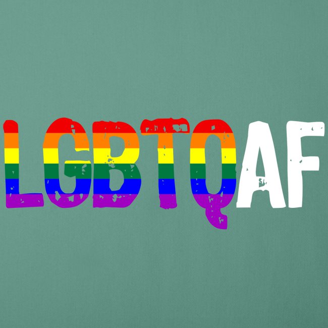 LGBTQ AF LGBTQ as Fuck Rainbow Pride Flag