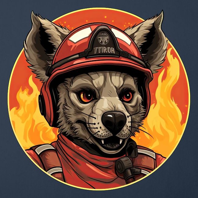 Firefighter hyena