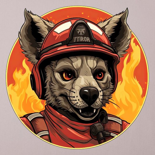 Firefighter hyena