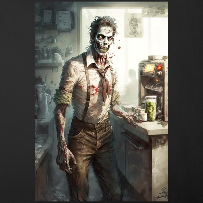 Zombie Coffee Barista 01: Zombies In Everyday Life