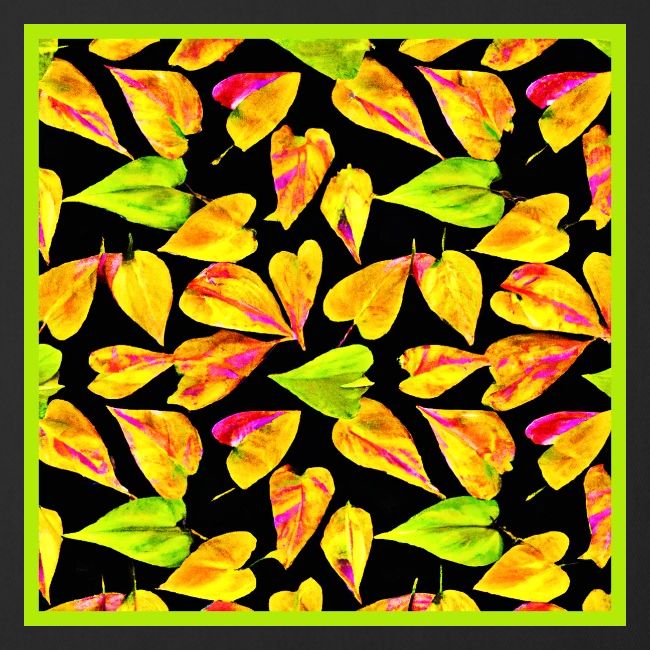 Neon Leaf Art Elegance