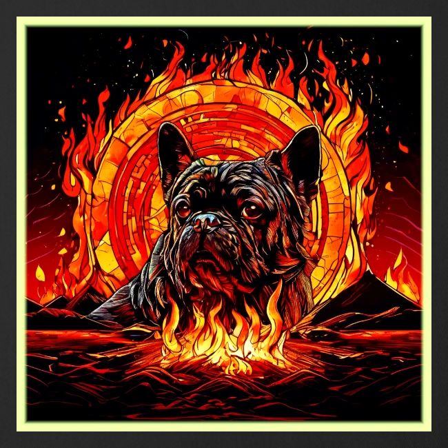 Badaist Fiery Dog Art