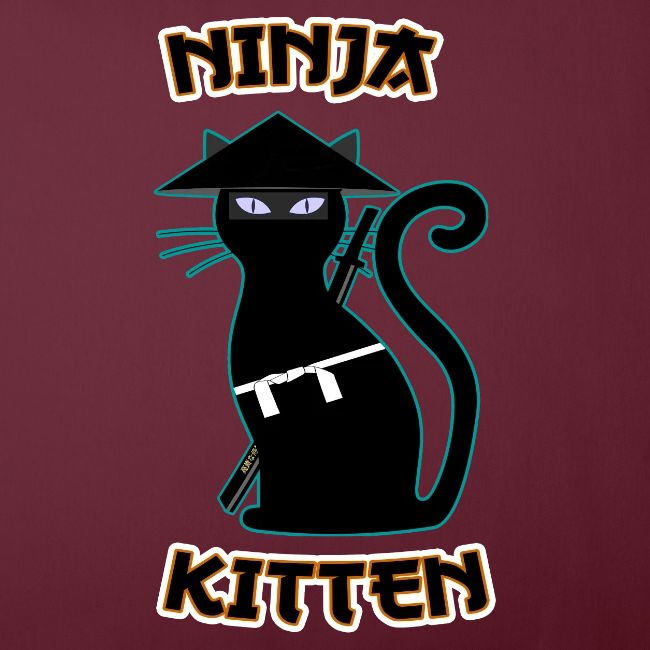 Ninja cat samurai kitten Assassin kitty Meow