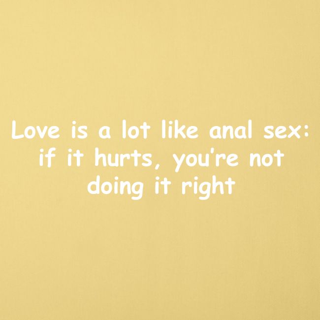 Love & Anal Sex
