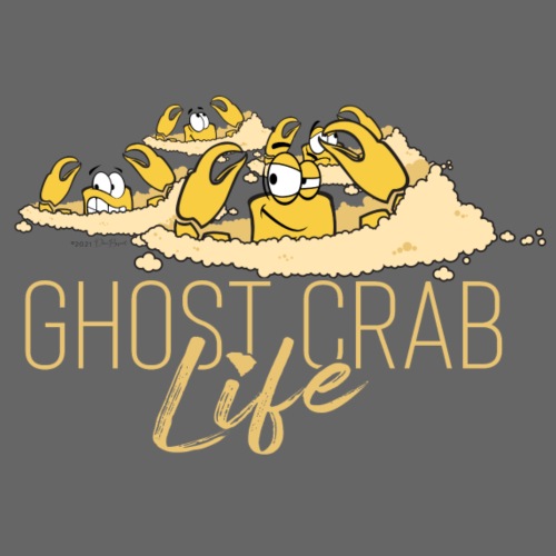Ghost Crab Life - Throw Pillow Cover 17.5” x 17.5”