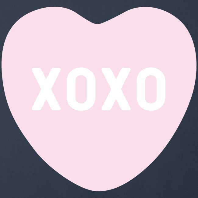 XOXO Pink Candy Heart