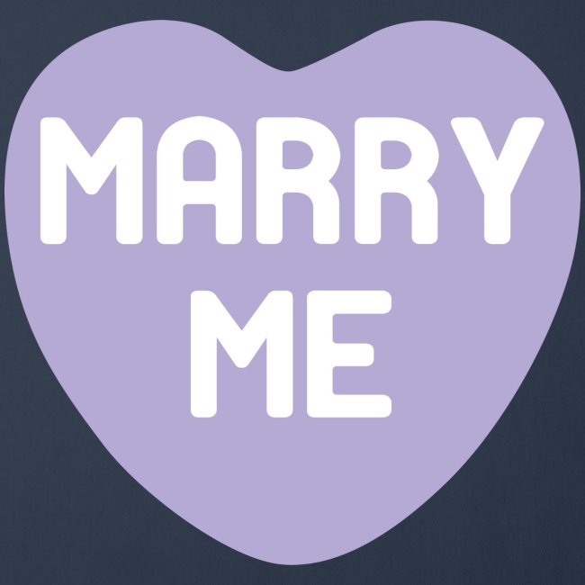 Marry Me Purple Candy Heart