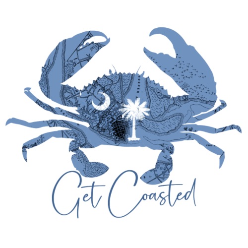 Coastal Charleston Wildlife. Crab - Throw Pillow Cover 17.5” x 17.5”