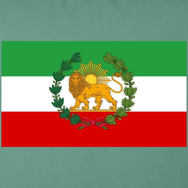 Flag of Iran Lion and Sun