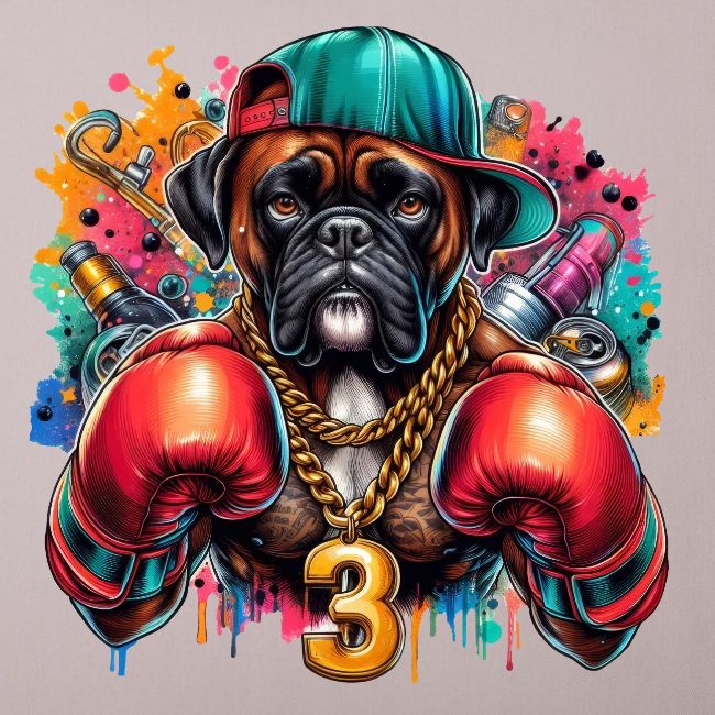Boxer Dog Art