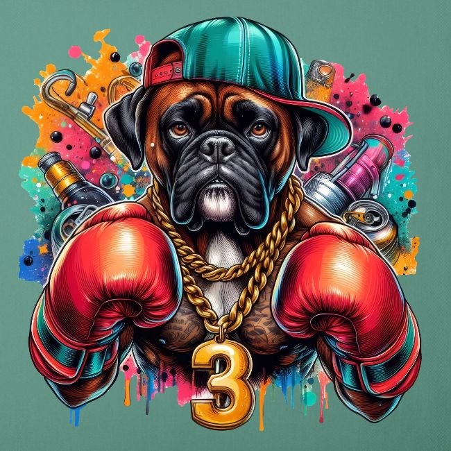 Boxer Dog Art