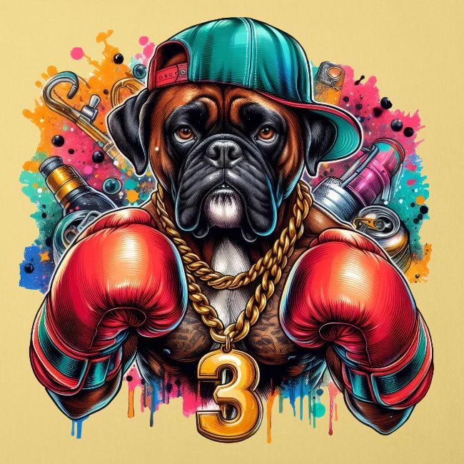 Boxer Dog Art