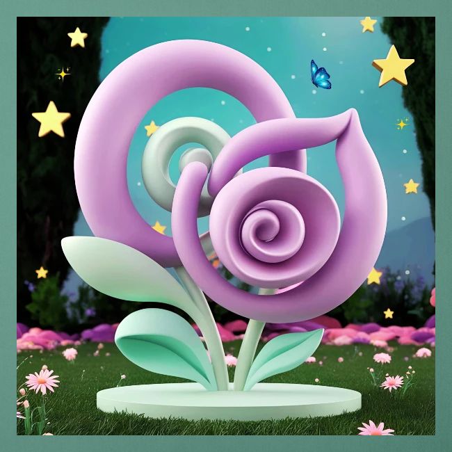 Lila Bloom | Double Floral Eco-Inspired Art