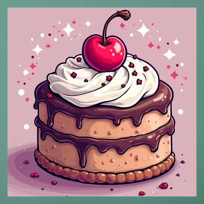 Cherry‑Topped Celebration Cake Design