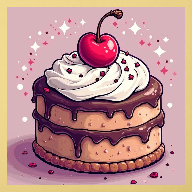 Cherry‑Topped Celebration Cake Design