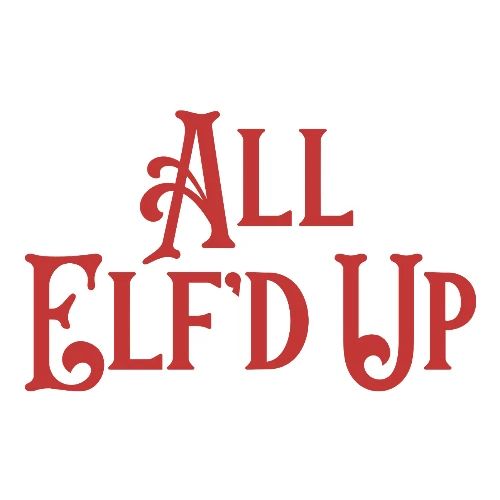 All Elf'd Up in Red - Throw Pillow Cover 17.5” x 17.5”
