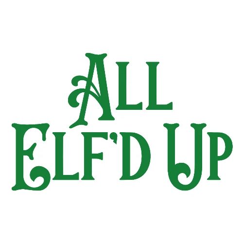 All Elf'd Up in Green - Throw Pillow Cover 17.5” x 17.5”