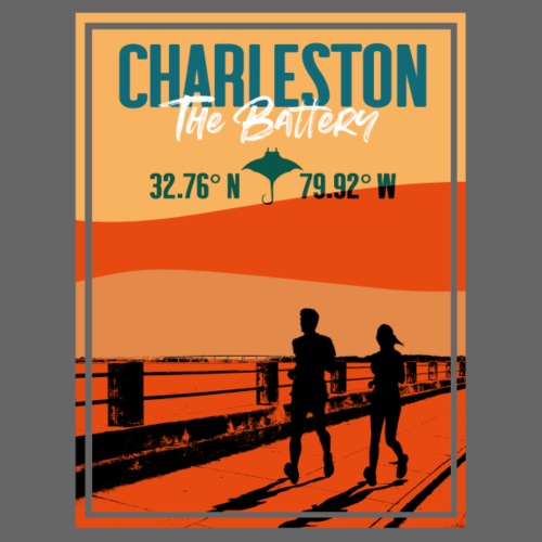 Charleston Life -Downtown Charleston. The Battery - Throw Pillow Cover 17.5” x 17.5”