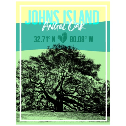 Johns Island_Angel Oak - Throw Pillow Cover 17.5” x 17.5”