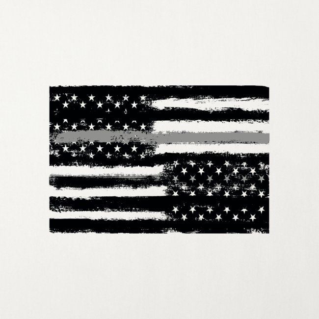 Grey Line American Flag