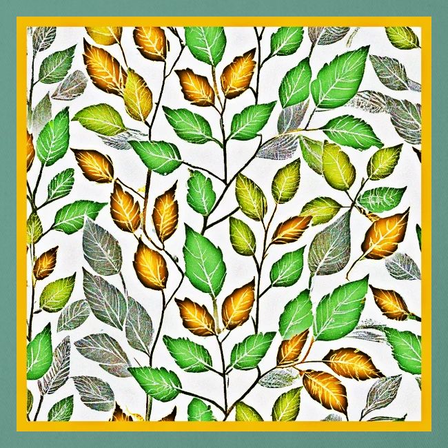 Chic Vivid Leaves Pattern
