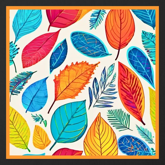 Chromatic Canopy: Exquisite Leaf Art
