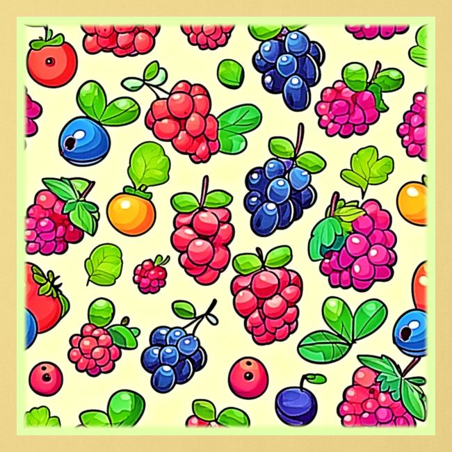 Berry Fruit Pattern Design