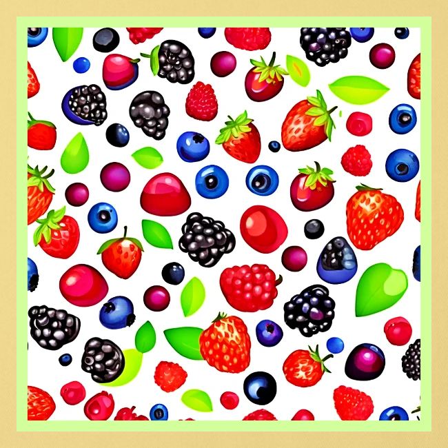 Berry Burst: Fruity Pattern