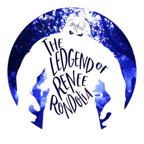 The Legend Renee Rondolia, Blue - Throw Pillow Cover 17.5” x 17.5”