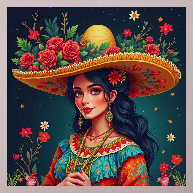 Mexican Design, Regional Mexican Charro Woman