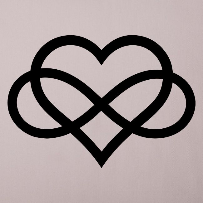 Infinity Heart (black)