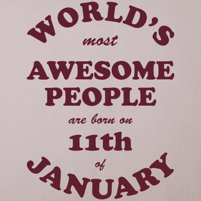 Most Awesome People are born on 11th of January