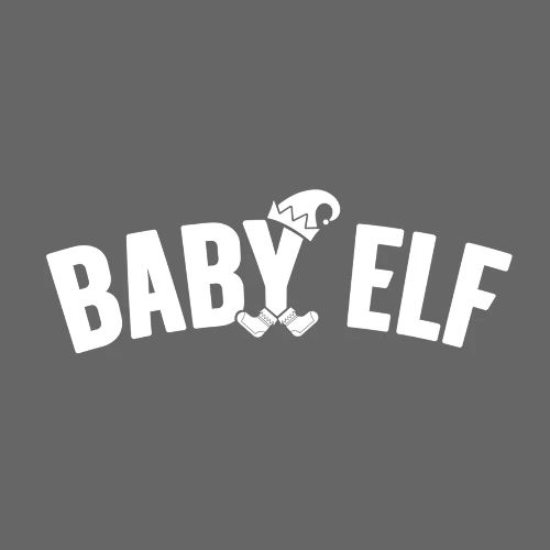 Baby Elf in White - Throw Pillow Cover 17.5” x 17.5”