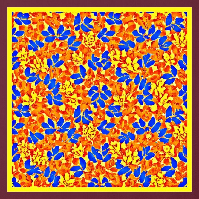 Chic Color Burst Foliage Pattern