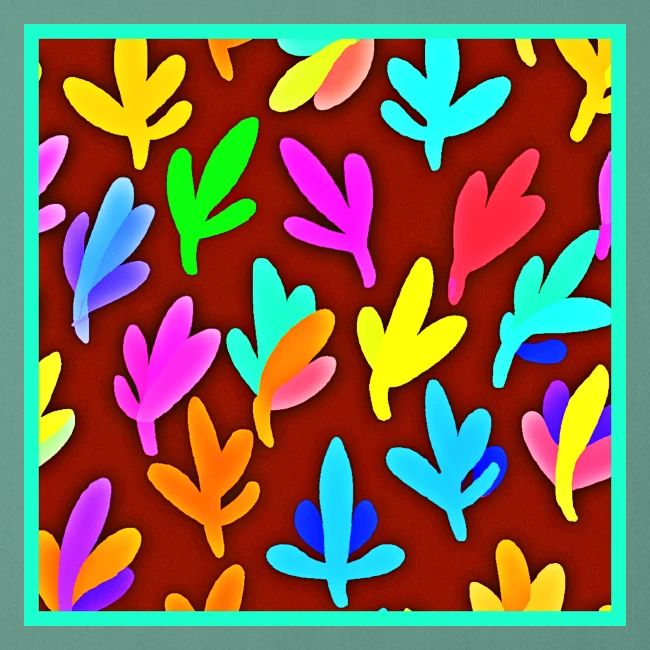 Colorful Tree Leaves Dance Pattern