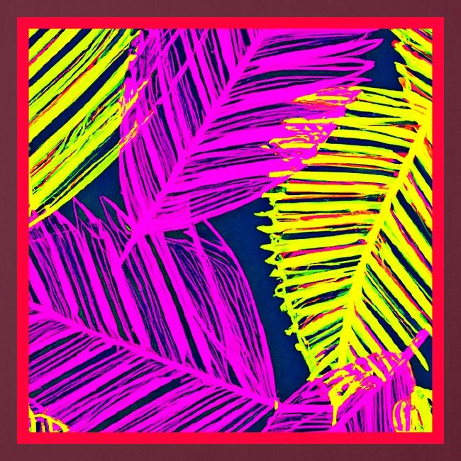 Neon Leaf Delight Chromatic Art